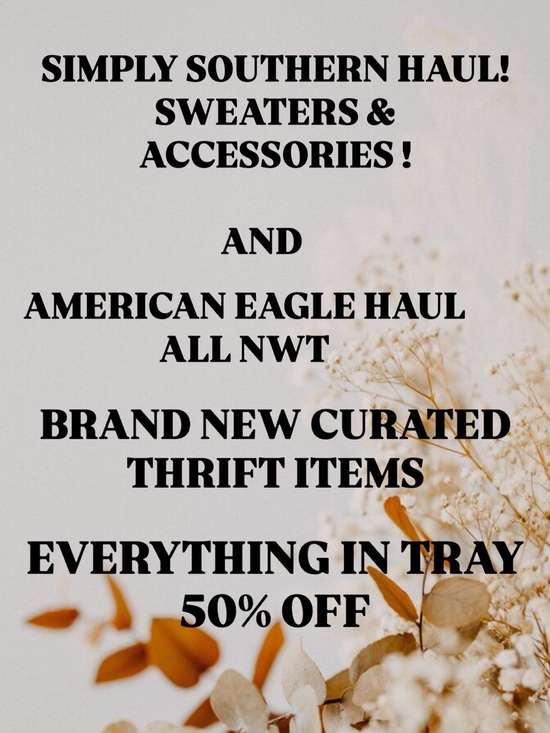 Free People Accessories - 🍁8-14-26 BRAND NEW THRIFT ITEMS-SIMPLY SOUTHERN HAUL! & AMERICAN EAGLE HAUL🍁